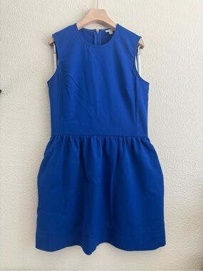 GAP Bold Blue Textured Dress